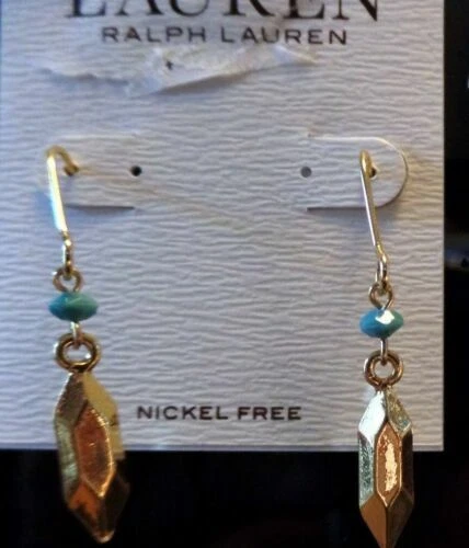 Pendientes de Moda Turquesa Ralph Lauren Turquesa