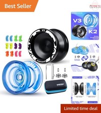 Yoyo Set Aluminum Plastic Kids Beginners Dual Responsive Unresponsive Kit