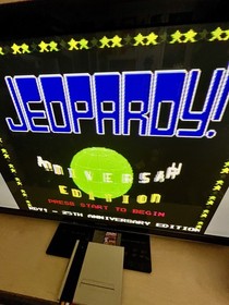 Jeopardy 25th Anniversary Edition (NES, 1990) Game Cleaned & Tested