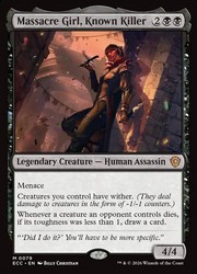 Massacre Girl, Known Killer #79 Commander: Lorwyn Eclipsed Mythic NM