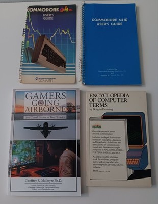 3 Book Encyclopedia Of Computer Terms 1983 Microsoft Commodore 64 Gamers Drones 