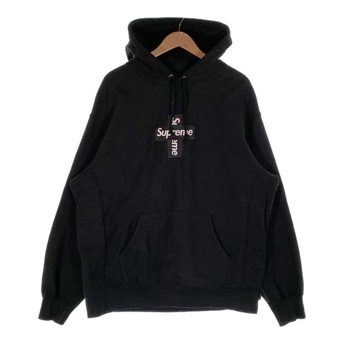 Sweat à capuche Supreme 20AW Cross Box logo pull sweat à capuche noir occasion