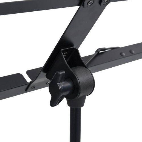 Atril para Partituras de Acero Negro Soporte Sujetar Ajustable Altura vidaXL - Imagen 8 de 9