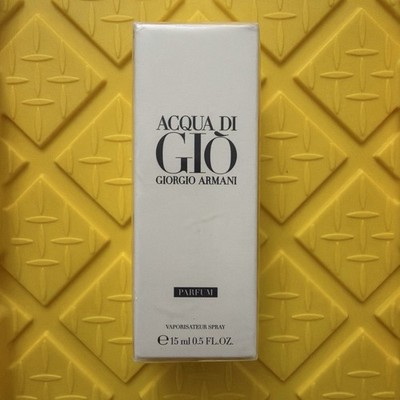 Giorgio Armani Aqua Di Gio Parfum 15ml .50 fl oz spray travel size bottle new