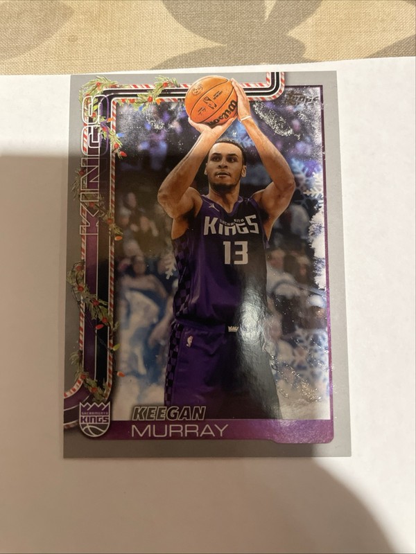 2025-26 Topps Holiday - Keegan Murray #H133 Holiday Silver Glitter