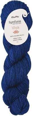 KnitPro Symfonie Premium Yarn 100% Extra Fine Merino Wool| Viva Twilight Blue
