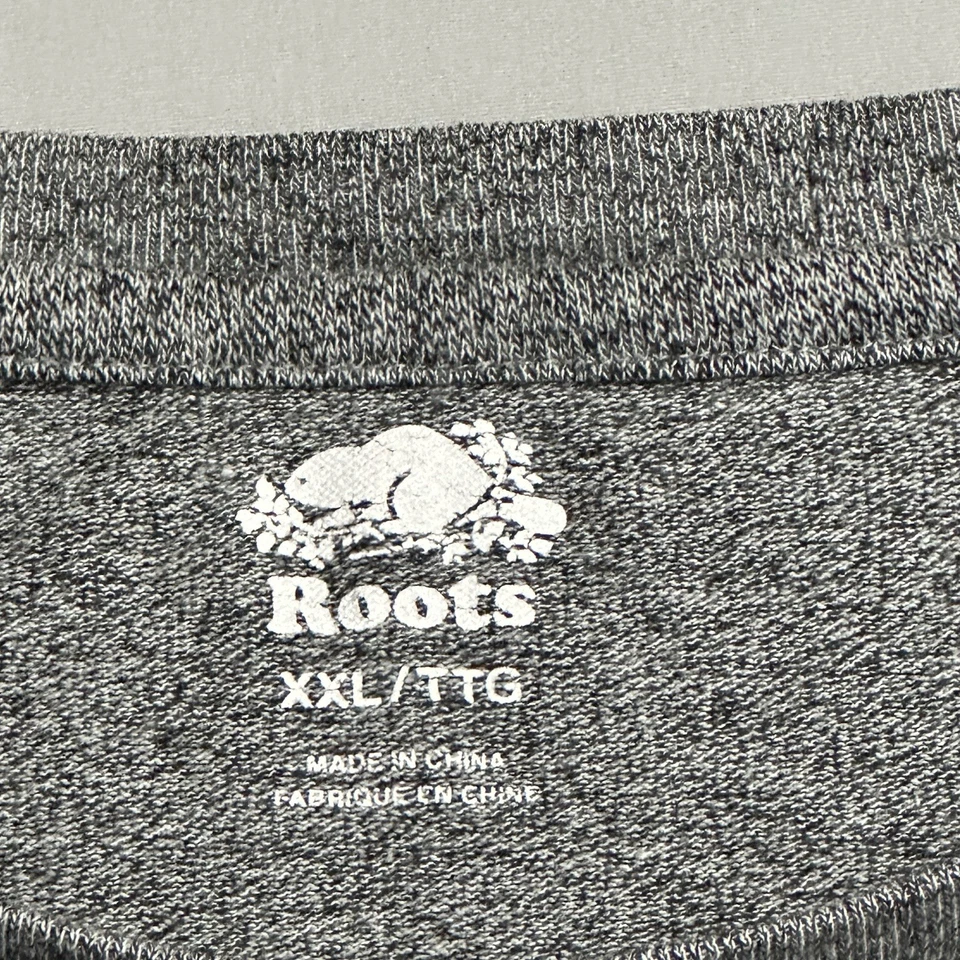 Camisa Raots Adulto Hombre XXL Canada Beaver Orgánica Cooper Gráfico Gris Negro Camiseta Foto 4 de 4