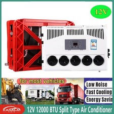 For Cars RVs trucks Car Split Type Air Conditioner 12V 12000 BTU Suitable New