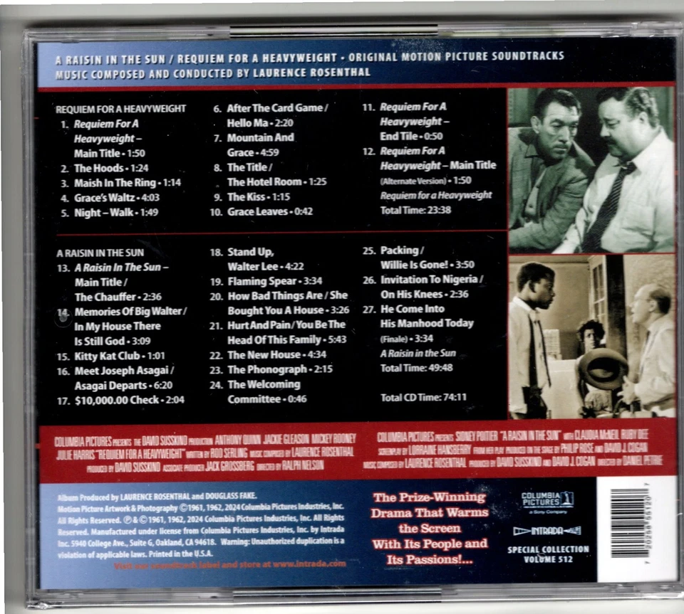A RAISIN IN THE SUN/REQUIEM FOR A HEAVYWEIGHT Limited Edition SOUNDTRACK Sealed Foto 2 de 3