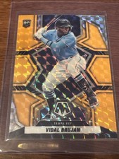 2022 Panini Mosaic Rookies Vidal Brujan #245 orange fluorescent/25 super rare RC