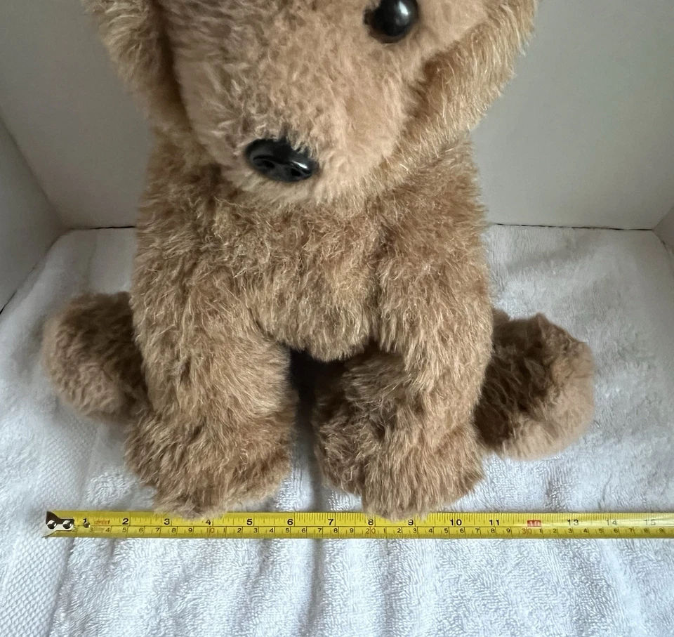 Vintage 1976 R. DAKIN Pillow Pets 14” Brown Teddy Bear Plush Stuffed Animal - Image 3 of 4