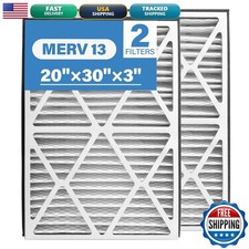20x30x3 MERV 13 Pleated Air Filter 2 Pack for Zephyr VGF Series 18-3/8×28-3/8×3"