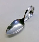 ESPRIT STERLING SILVER CURVED HANDLE BABY SPOON-'63 FINEST/GOOD WEIGHT GORHAM