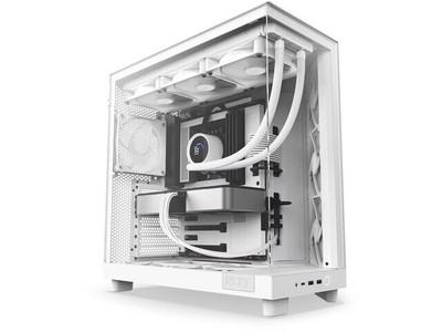5056547204048 PC Case H6 Flow with window white NZXT