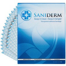 Saniderm Original Tattoo Aftercare Bandage 25 Sheets, 8 8" X 10" Sheets 