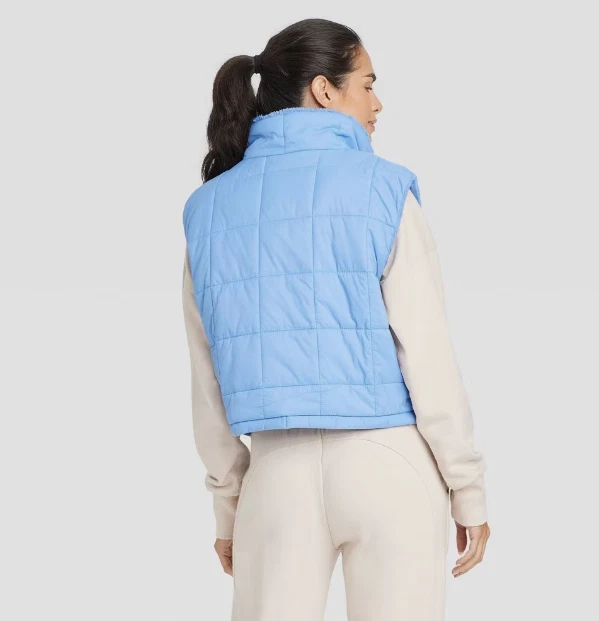 Women's High Pile and Quilted Vest - JoyLab 414-21 - Image 2 of 4