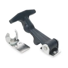 GRAINGER APPROVED 1XPA8 Draw Latch,Nonlocking,Black Rubber 1XPA8