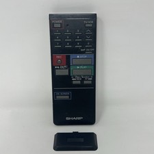 Sharp RRMCG0257GESA Infrared Remote Control For TV-VCR Black Handheld
