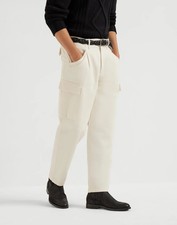 Brunello Cucinelli Leisure Fit Trousers with Cargo Pockets. 48. New With Tags.