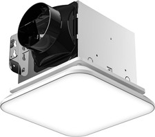Bathroom Exhaust Fan with Light, 110 CFM 43W 1200LM Ceiling Mount Shower Ventil