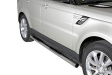 Schwellerrohre mit Tritt für Range Rover Sport Bj. 2014-17 V2A Ø76mm mit TÜV