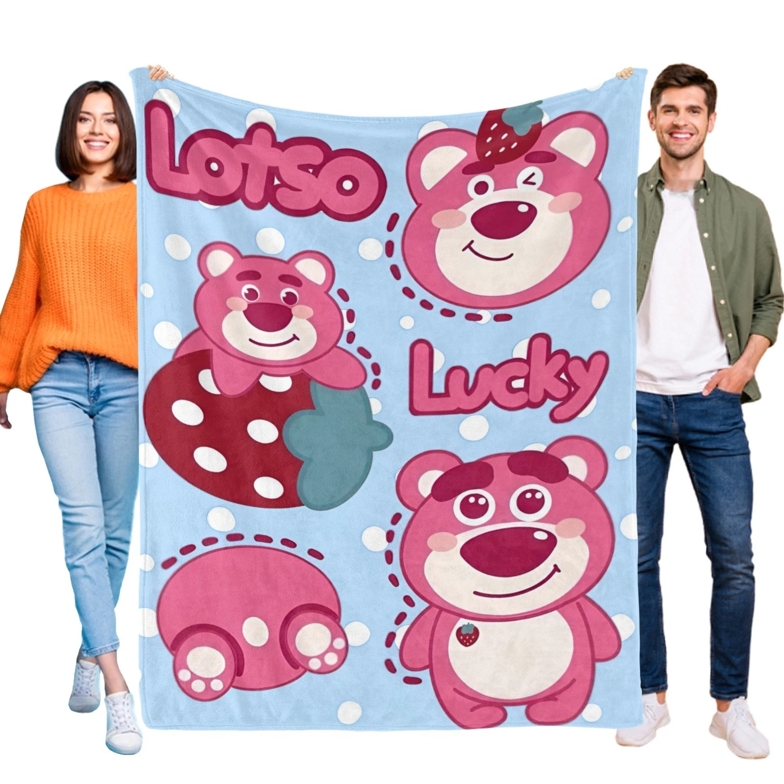 Lotso Blanket Soft Flannel Bed Sofa Couch Throw Birthday Gift