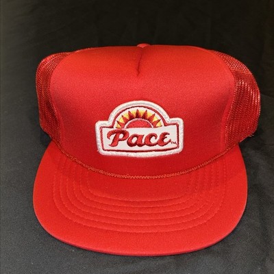 Pace Picante Hat Trucker Mesh SnapBack Red Adjustable