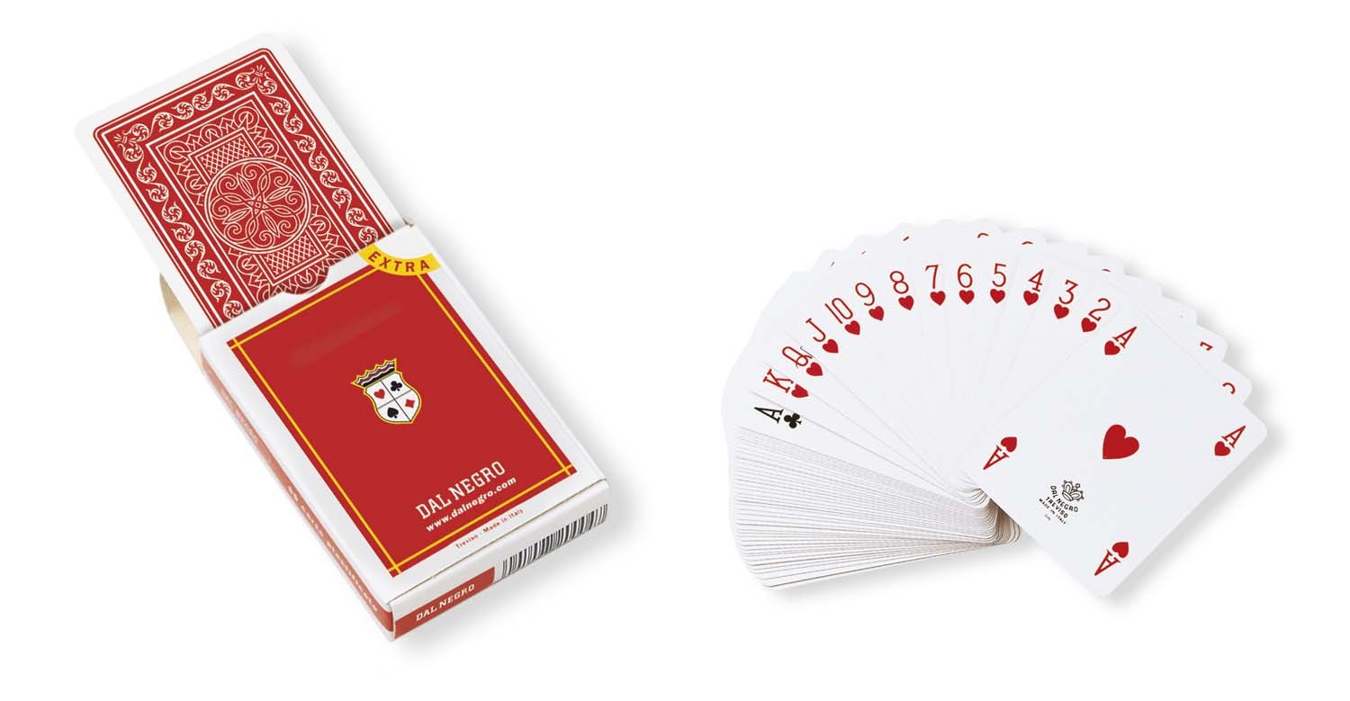 Dal Negro: Carte Da Gioco Poker St. Moritz Rosso Extra -