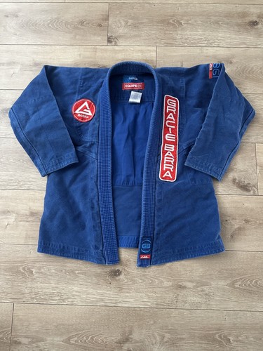 Adidas Gracie Barra Size A1 Blue Gi Top Jiu-Jitsu MMA