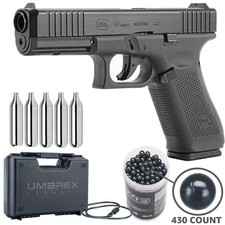 Umarex Glock 17 Gen 5 Paintball + 430 Training Balls & CO2 (2292167) T4E