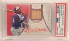 HANK AARON 2017 Topps Diamond Icons Autograph Bat Relic RED #/5 PSA 10