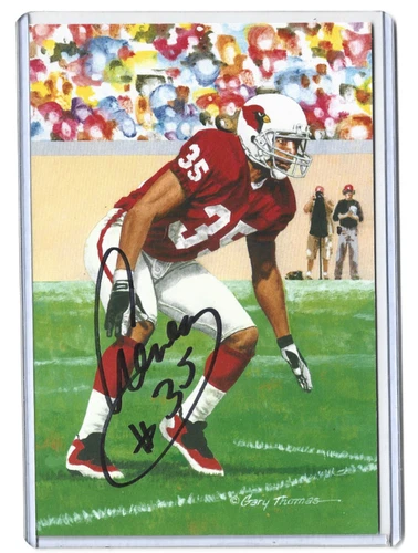Goal Line Art Card - Aeneas Williams - Gold Seal Autograph #/100