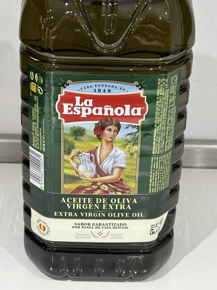 Spanish Extra Virgin Olive Oil 5 Litre Bottle Cold Extracted