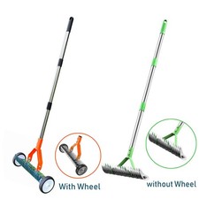 Lawn Aerator Thatch Rake Scarifier Steel Tines Moss Grass Remover Garden Tool
