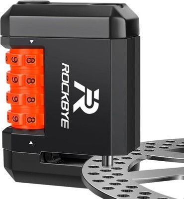 Bike Disc Brake Lock Anti-Theft, 4-Digit Combination Motorcy Size: Lightweight