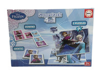 Disney Frozen Superpack 4 In 1 Puzzles, Domino Memo Educa Neu Ovp ⚡Blitzbereit⚡