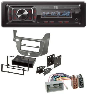 JBL SD AUX MP3 USB Bluetooth Autoradio für Honda Jazz (ab 2009) - silber - Bild 1 von 4