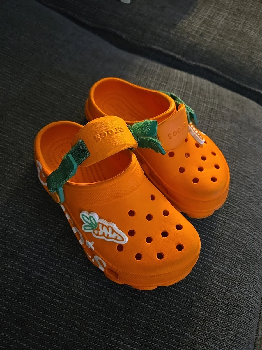 Clog Orange Unisex Kids display picture 1