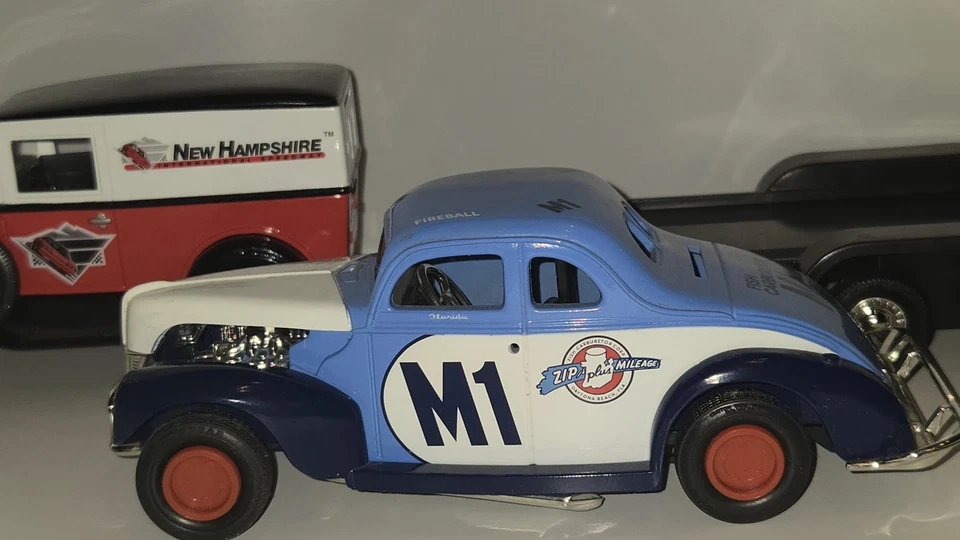 VERY RARE 1993 ERTL NEW HAMPSHIRE SPEEDWAY TRUCK, TRAILER AND #M1 FIREBALL... - Image 4 of 4