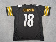 Diontae Johnson Pittsburgh Steelers Jersey XL Black Autographed Beckett Auth