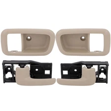 Interior Inside Rear Driver+Right Side Door Handle+Bezel For Toyota Tundra 00-06