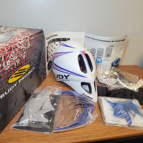 Rudy Project Wingspan Cycling Helmet 54-59cm Red White Blue Unisize HL505961US - Picture 13 of 15