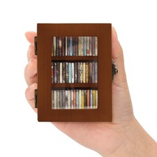 Shakeable Anxiety Mini Bookshelf, Ornament Miniature Bookshelf with 60PCS Min...