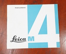 LEITZ LEICA M4 INSTRUCTION BOOK/226906