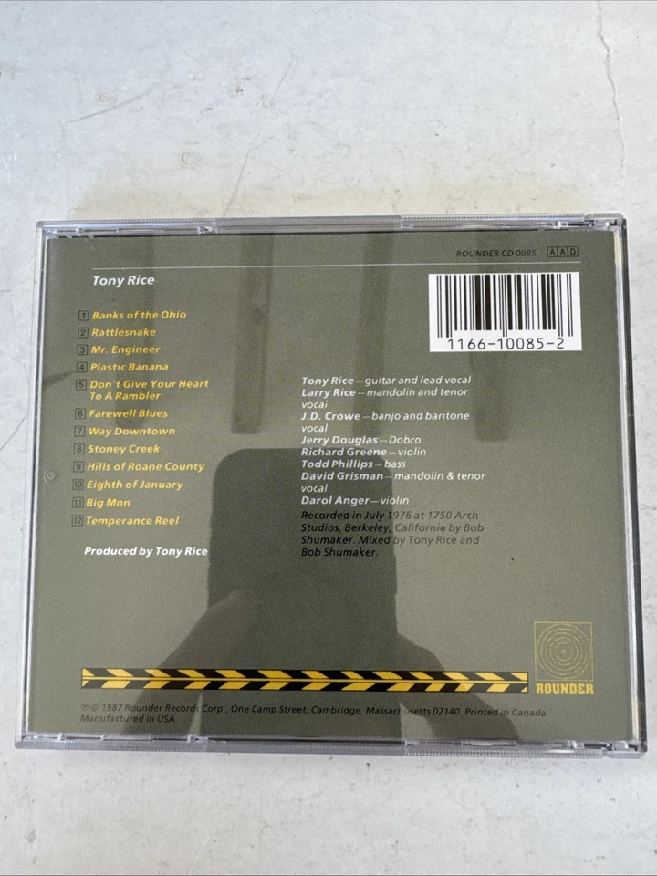 Tony Rice: 'Tony Rice' (CD, Rounder 1987) RARE~LIKE NEW! Foto 2 de 4