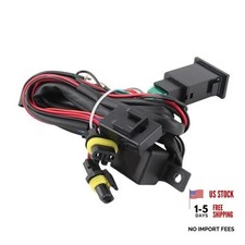 Fog Light Switch Wiring Kit, 12V Universal Car LED Fog Light On/Off Switch