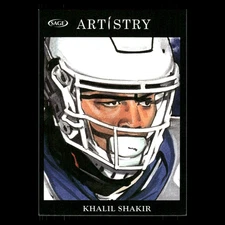 Khalil Shakir #115 2022 SAGE Artistry Black Boise State Broncos Football Card