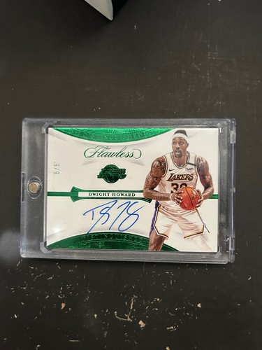2019-20 Panini Flawless Dwight Howard Distinguished Autograph Auto Emerald #/5