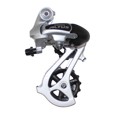 Dérailleur VTT Shimano Altus arrière argent pièces transmission vélo 7V 8V