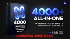 Transitions   4000 All-in-One Premiere Pro Transitions Library  